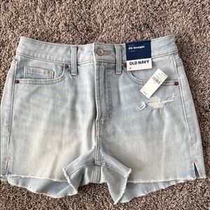 Old Navy Blue Jean Shorts with Frayed Hem